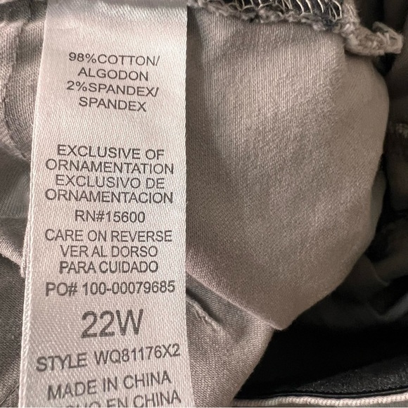 Democracy Green Camouflage Absolution Skinny Pants Size 22 - Picture 10 of 13